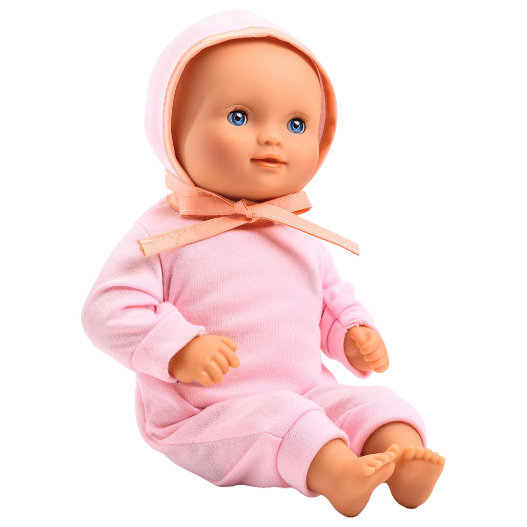 djeco babypop pomea - lilas rose - 32 cm