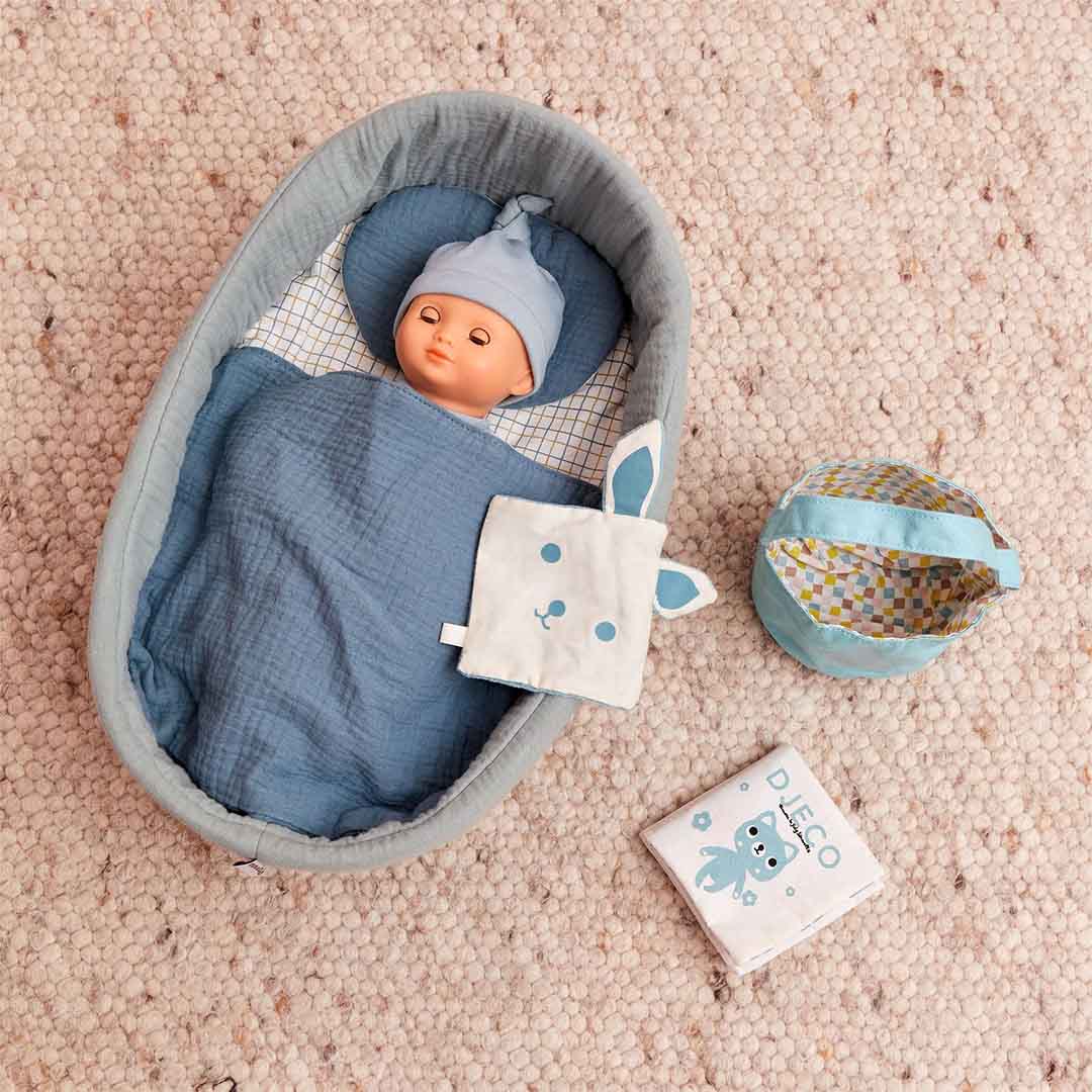 djeco babypop pomea - neige - 32 cm | DJ07878 | 1