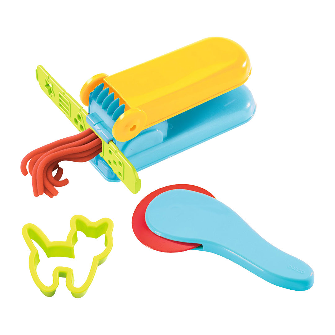 djeco boetseerklei met 4 potjes en 15 accessoires