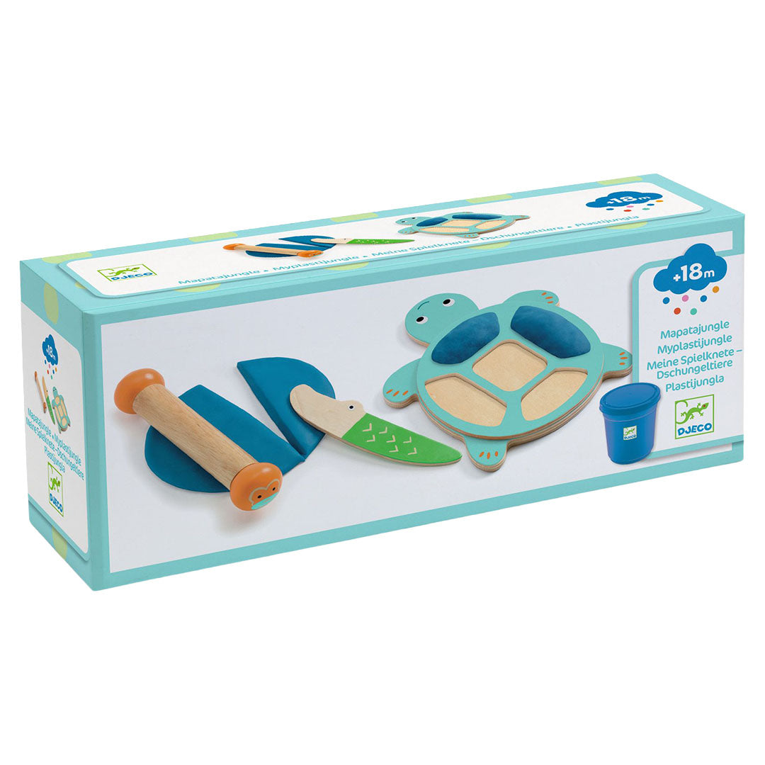 djeco boetseerklei met gereedschap - myplastijungle - 4-delig | DJ09032 | 0