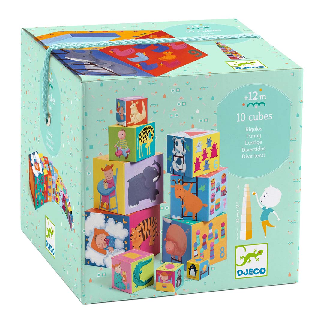 djeco bouwblokken dieren & tellen | DJ08503 | 3