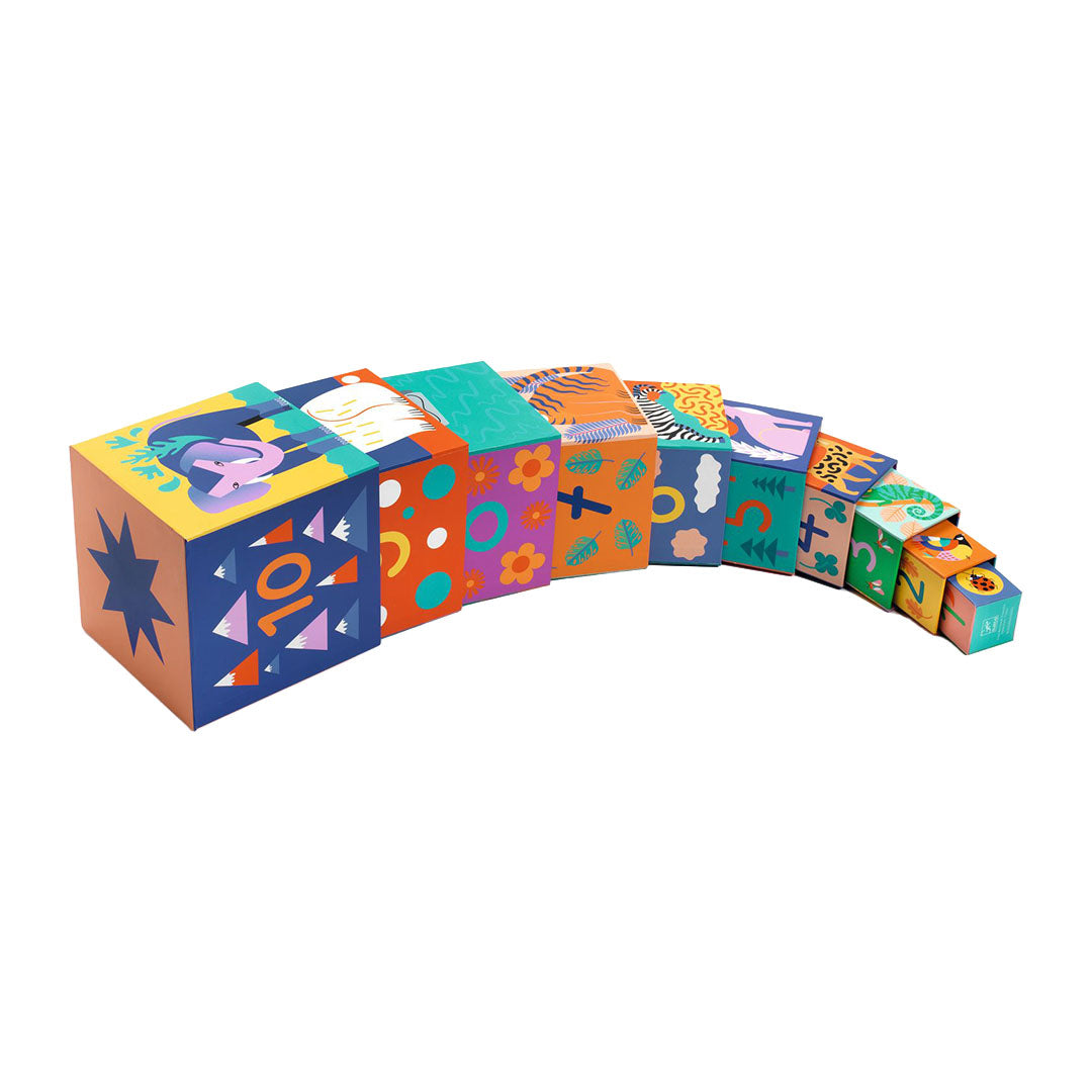 djeco bouwblokken wilde dieren | DJ08511 | 2