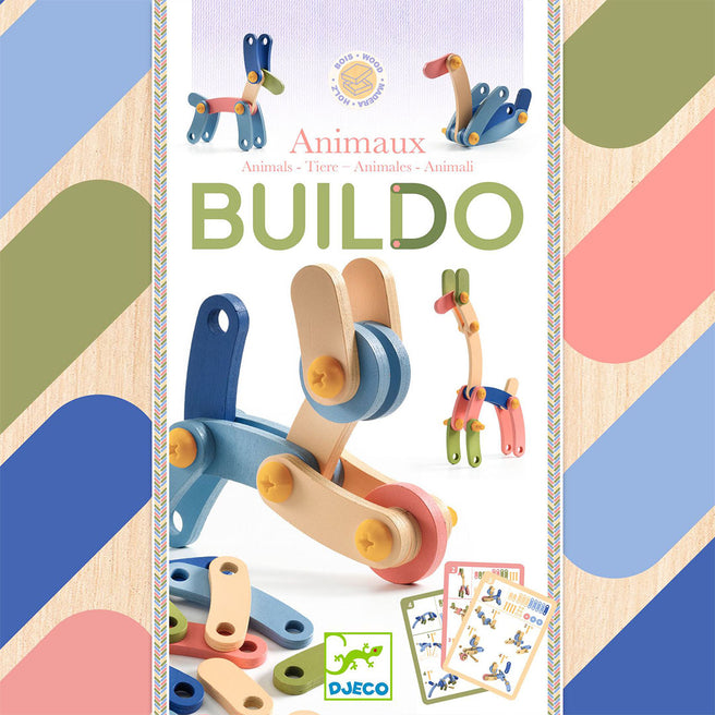 djeco bouwset buildo - dieren | DJ00902 | 