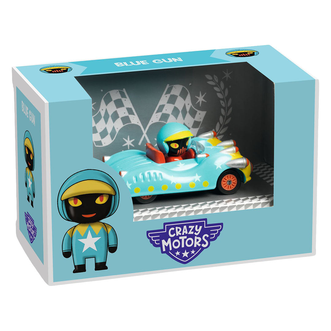 djeco crazy motors auto - blue gun