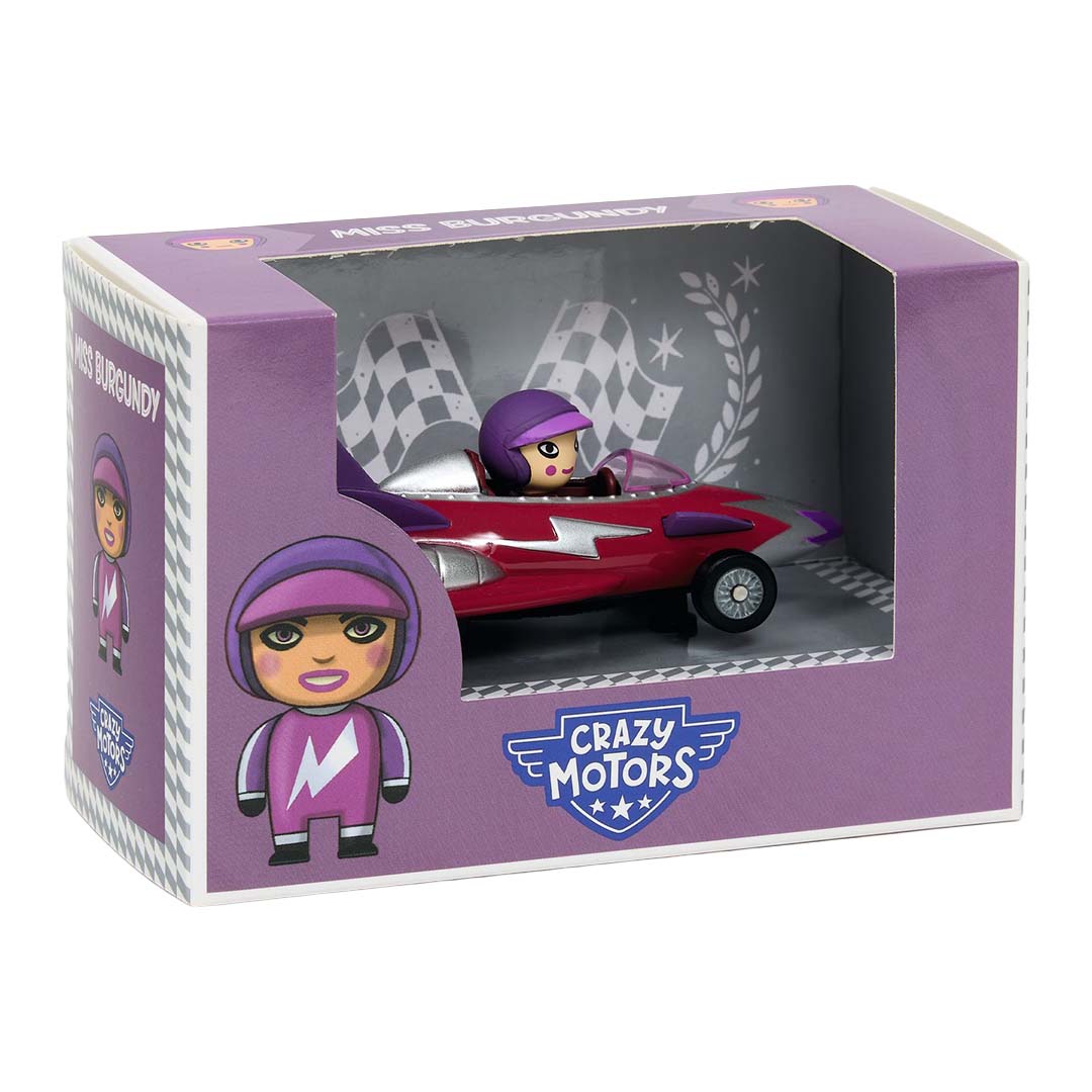 djeco crazy motors auto - miss burgundy