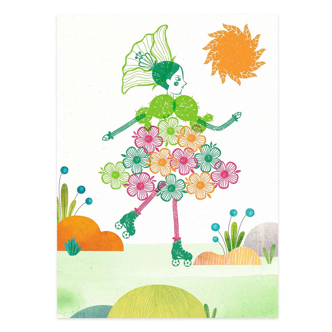 djeco creatief stempelen bloemenmeisjes | DJ08741 | 5