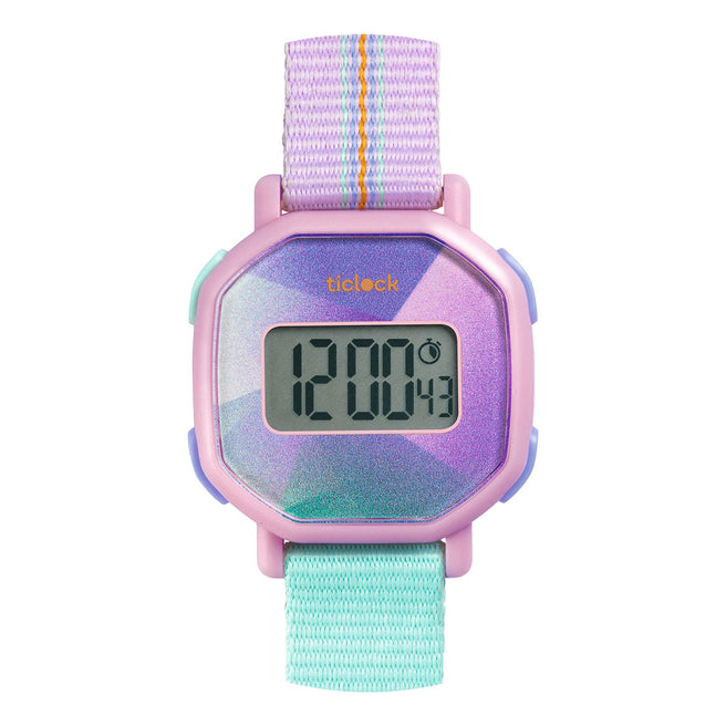 djeco digitaal kinderhorloge purple prisma | DD00452 | 0