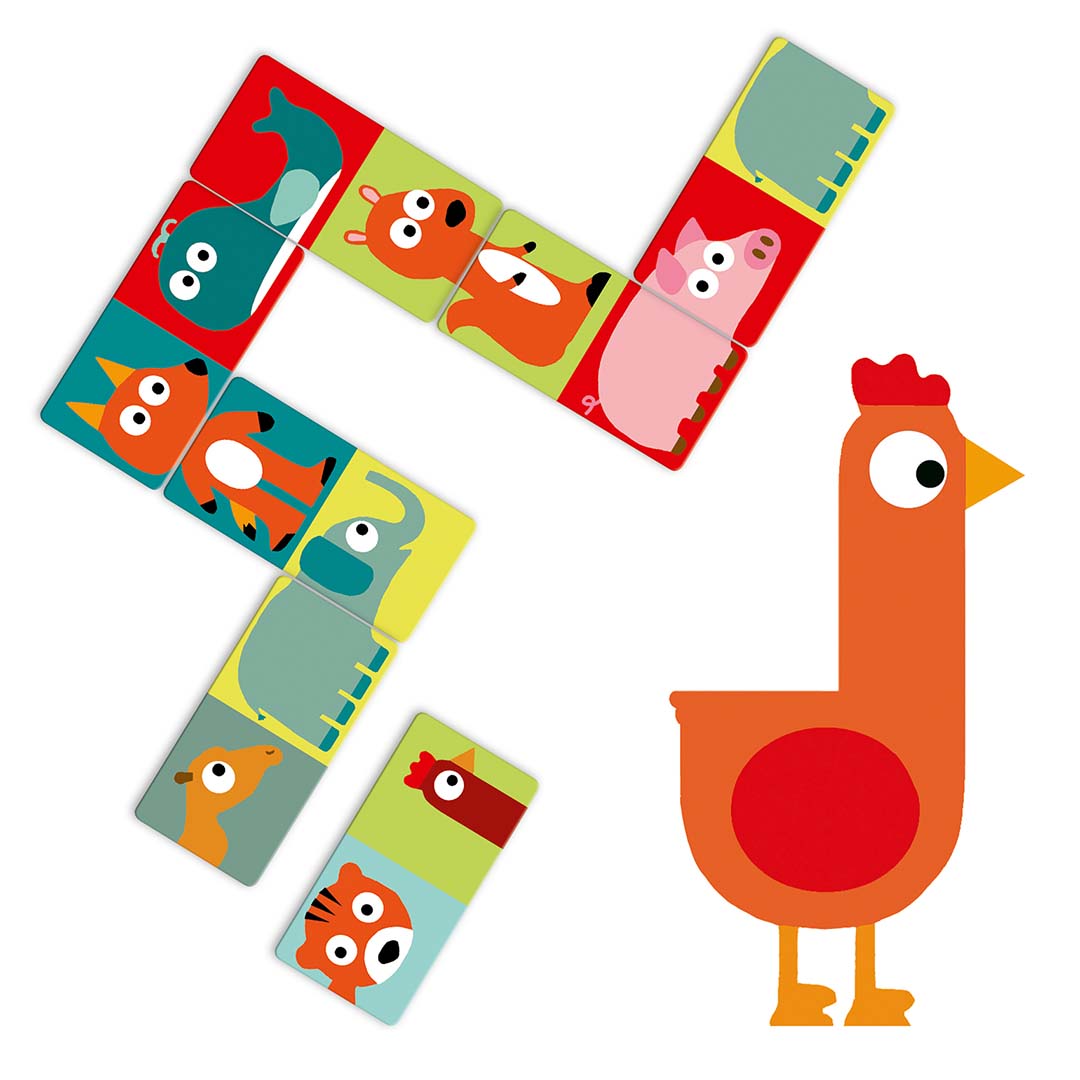 djeco domino dieren | DJ08165 | 1