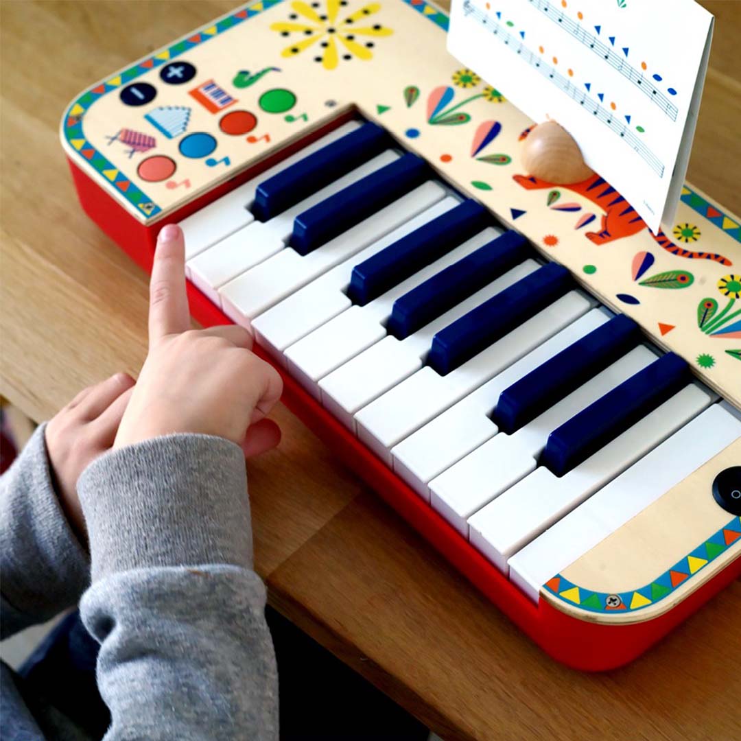 djeco elektrisch keyboard animambo