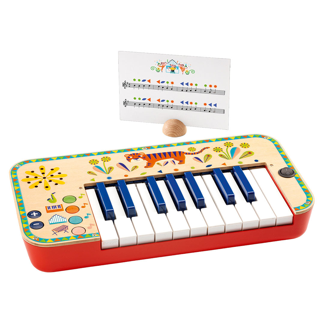 djeco elektrisch keyboard animambo