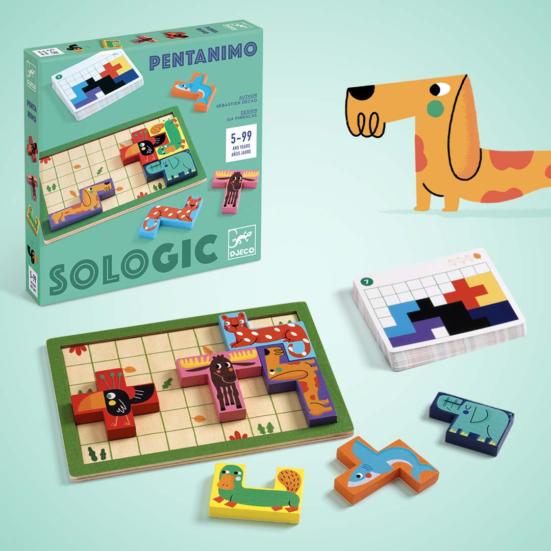 djeco geduldspel sologic - pentanimo