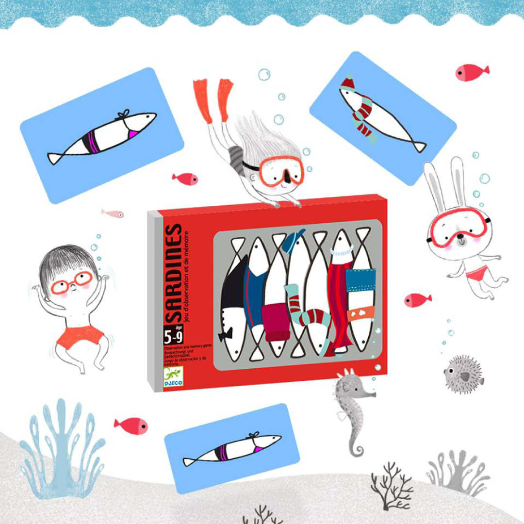 djeco geheugenspel sardines | DJ05161 | 1