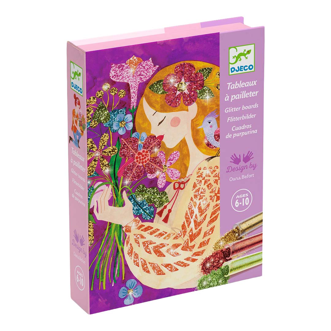 djeco glitterschilderijen bloemengeuren