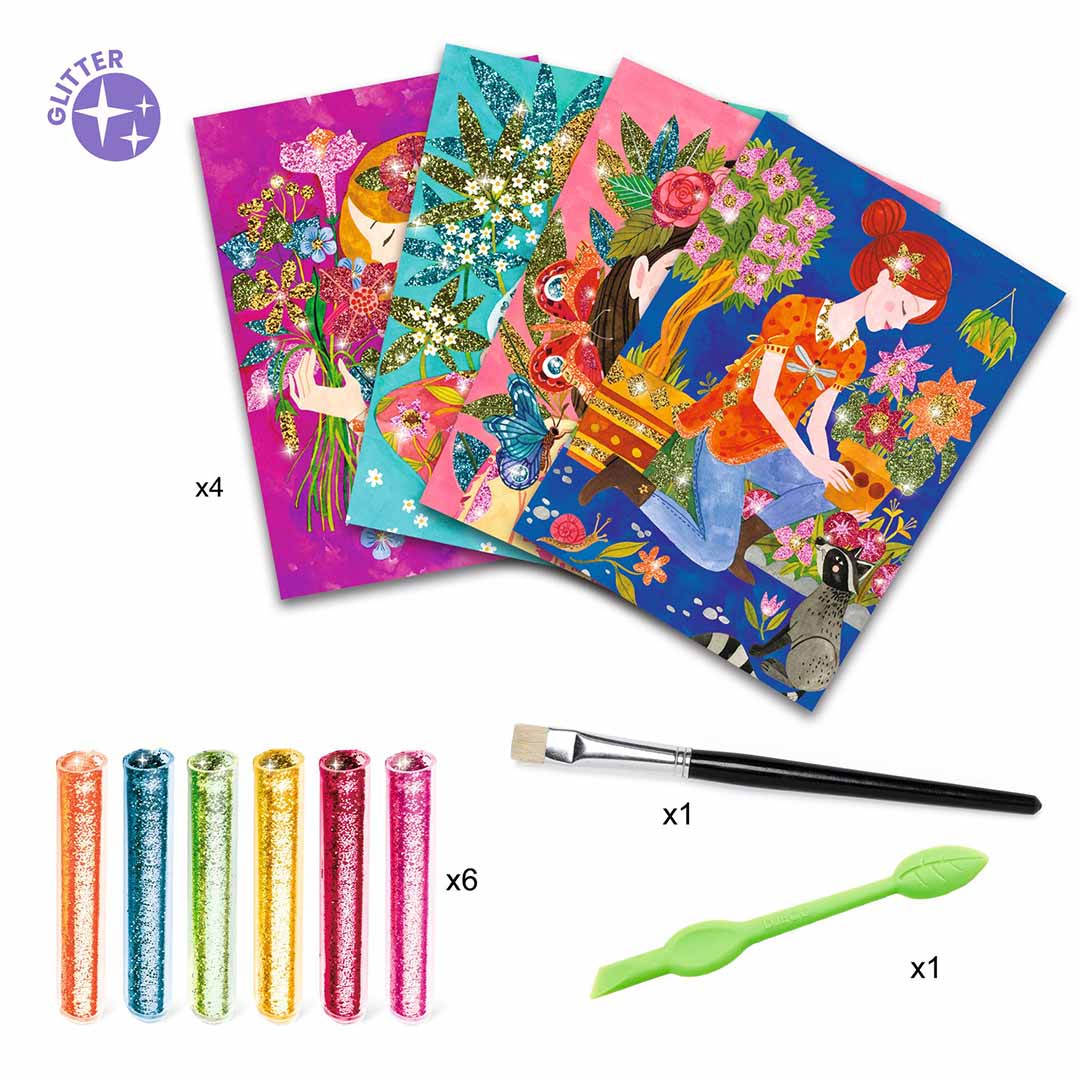 djeco glitterschilderijen bloemengeuren | DJ09508 | 2