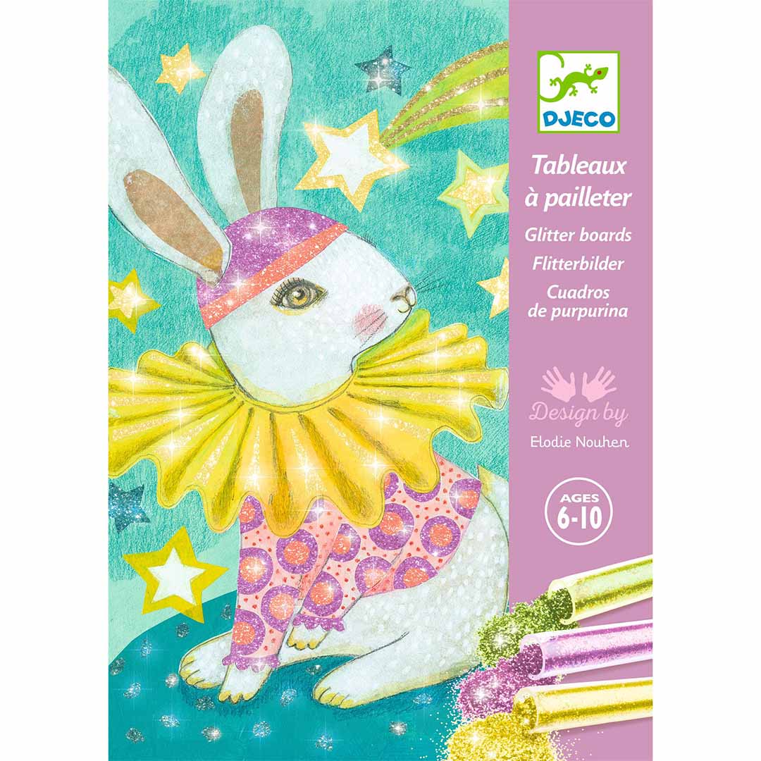djeco glitterschilderijen dierencarnaval