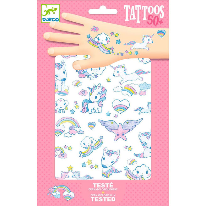 djeco glittertattoos - eenhoorns | DJ09575 | 0