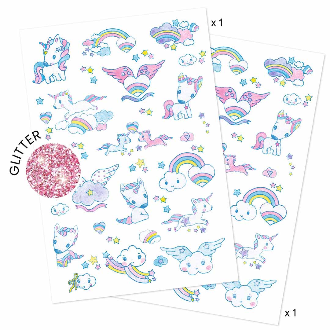 djeco glittertattoos - eenhoorns