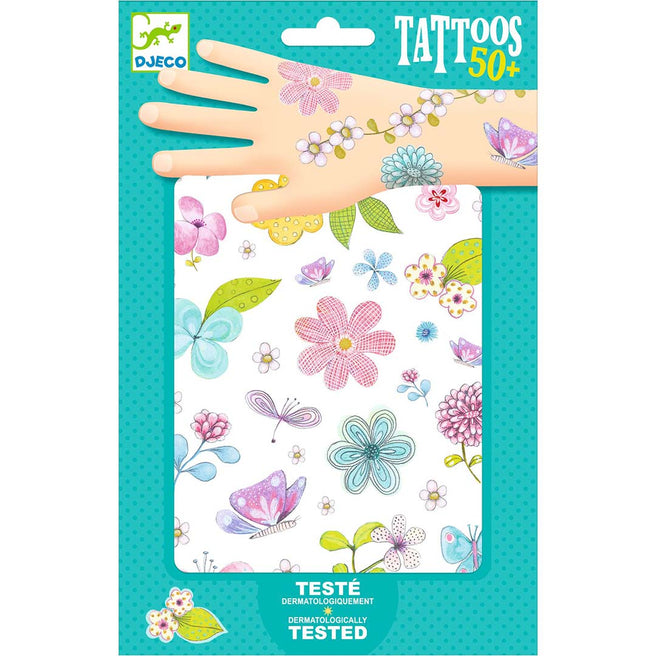 djeco glittertattoos - veldbloemen | DJ09585 | 0