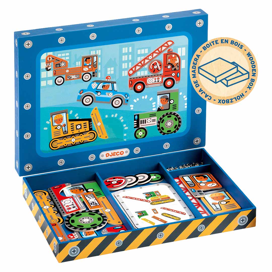 djeco hamertje tik voertuigen