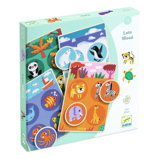 djeco houten bingo dieren