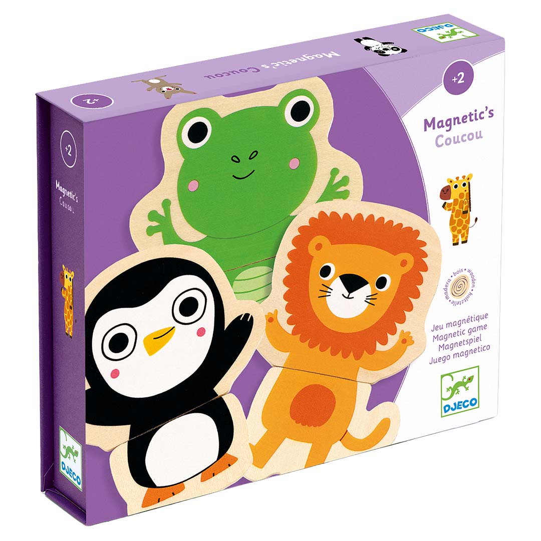 djeco houten magneten jungle (24st)