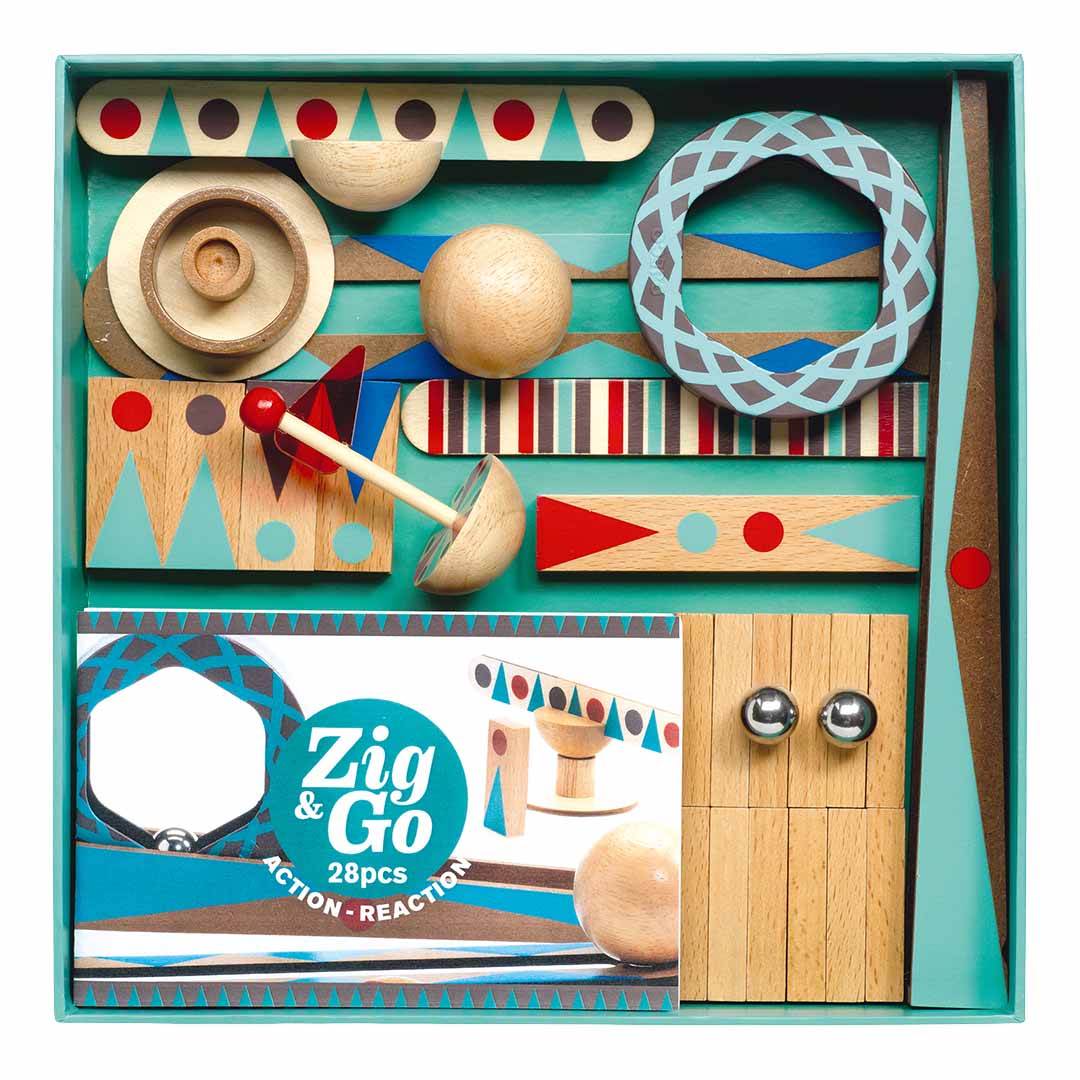 djeco kettingreactiespel zig & go - 28st | DJ05640 | 3