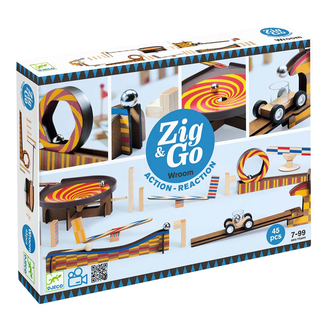 djeco kettingreactiespel zig & go - 45st