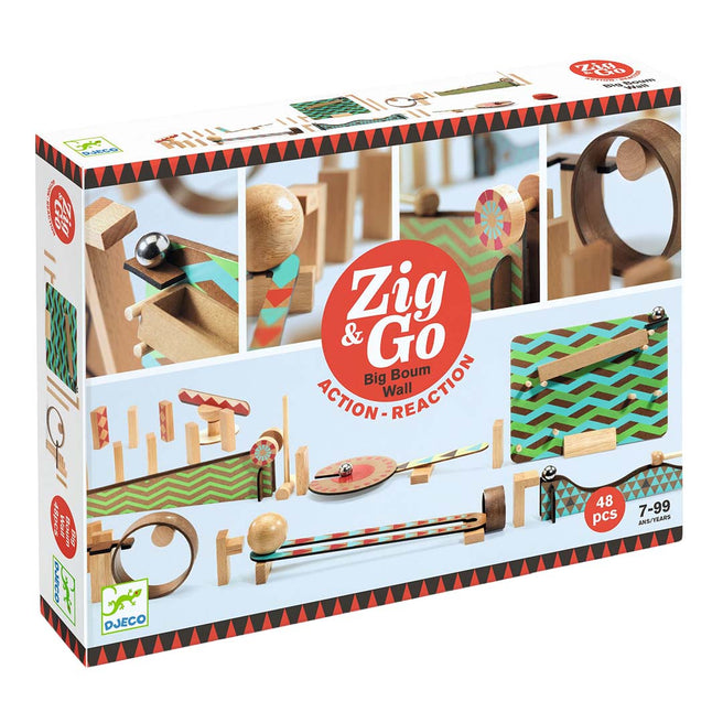 djeco kettingreactiespel zig & go - 48st