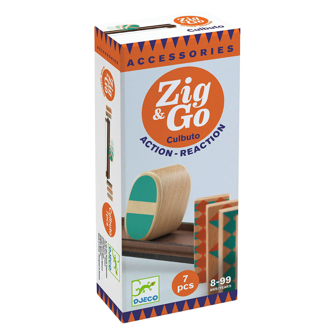 djeco kettingreactiespel zig & go - culbuto - 7st