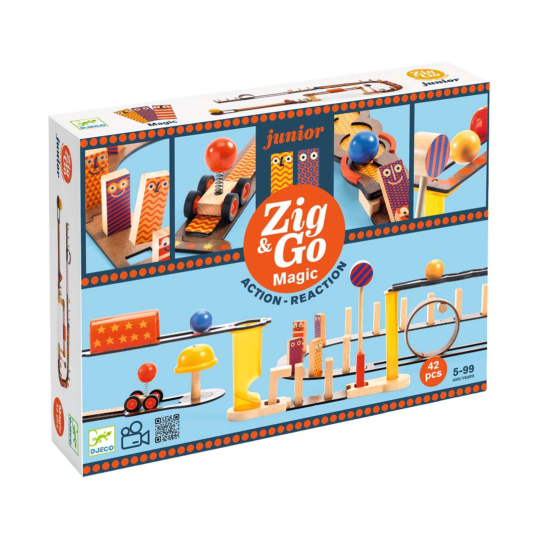 djeco kettingreactiespel zig & go junior - magic - 43st