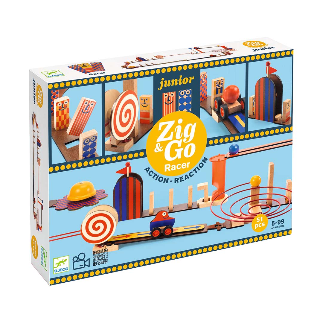djeco kettingreactiespel zig & go junior - racer - 51st