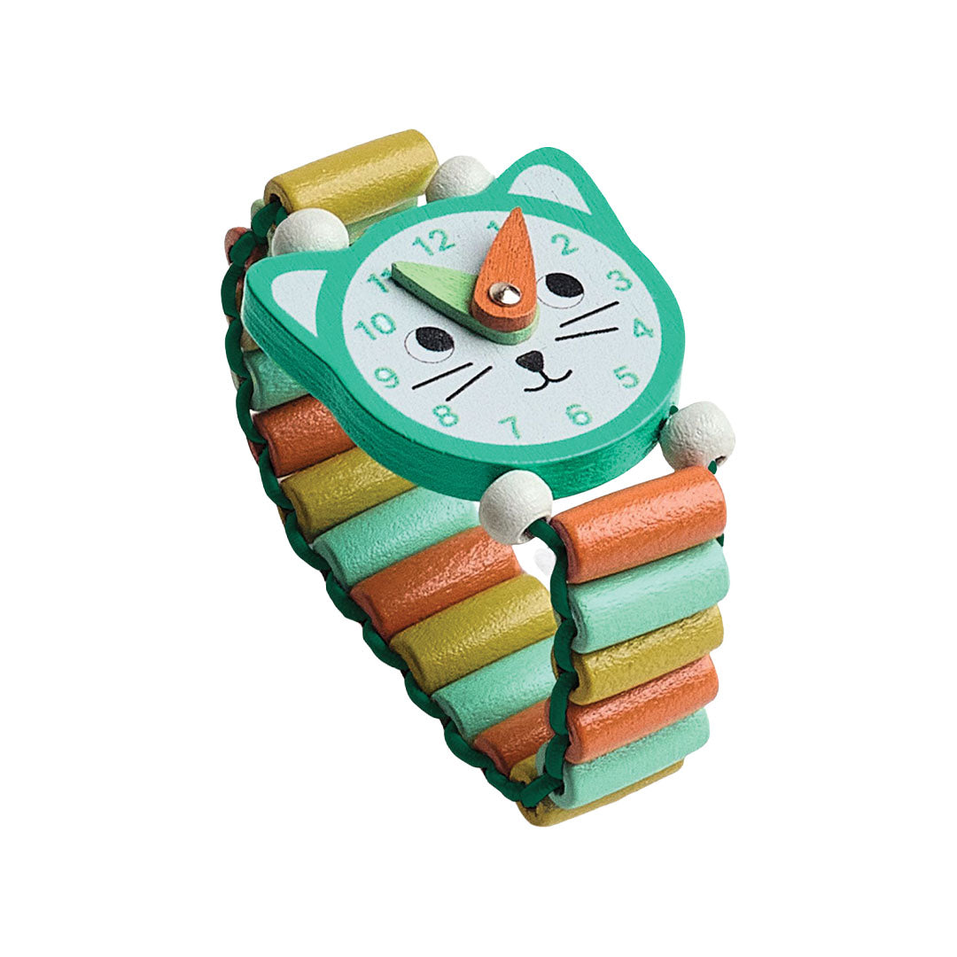 djeco kinderhorloge - kat - assorti