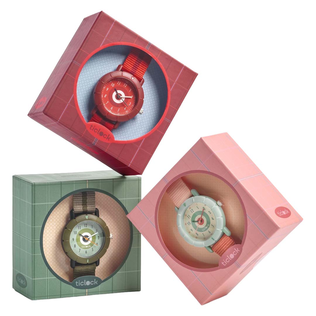 djeco kinderhorloge pink target