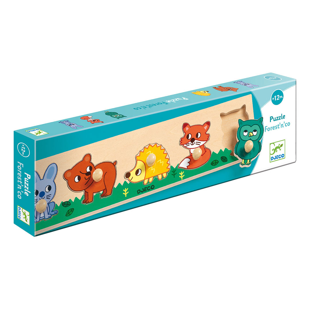djeco knoppuzzel forest'n'co - 5st | DJ01119 | 1