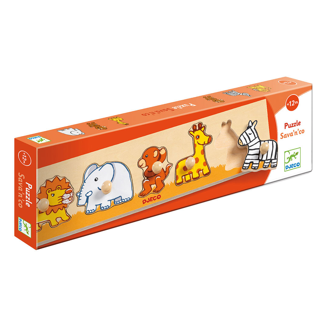 djeco knoppuzzel sava'n'co - 5st