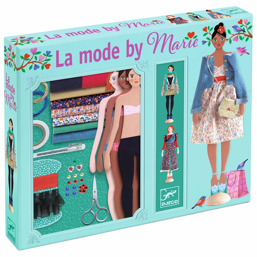 djeco knutselset aankleedpoppen fashion by marie