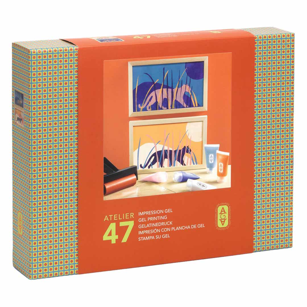 djeco knutselset atelier 47 - gel afdrukken | GA10047 | 0
