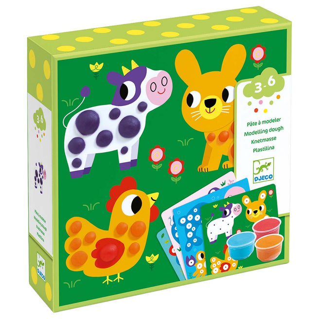 djeco knutselset boetseerklei - dieren