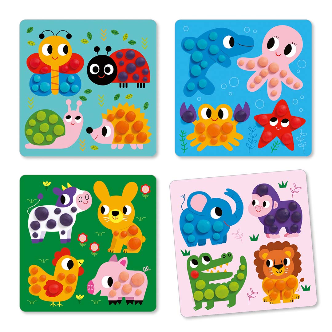 djeco knutselset boetseerklei - dieren | DJ09894 | 1