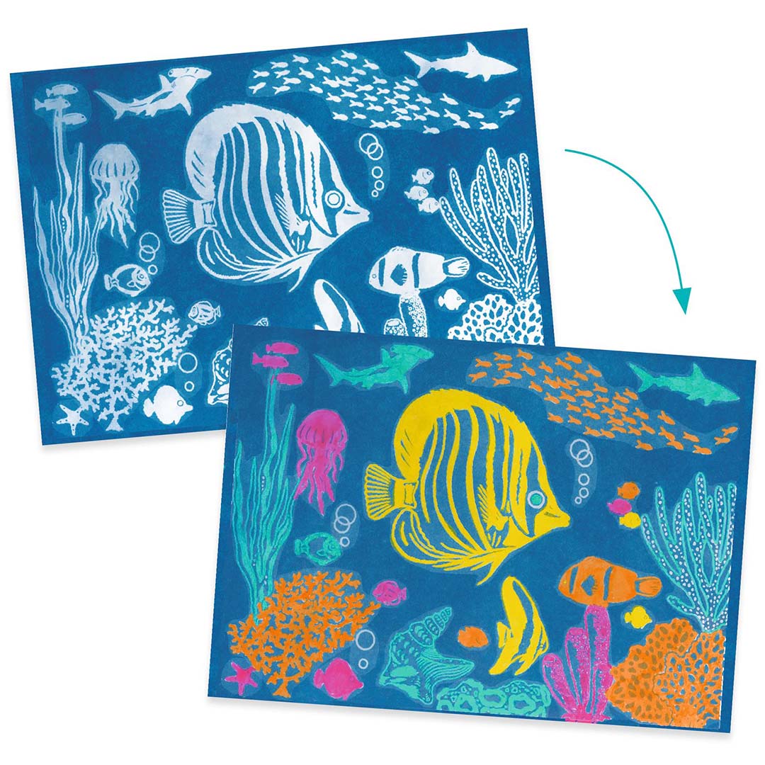 djeco knutselset cyanotype ultramarine | DJ09353 | 1