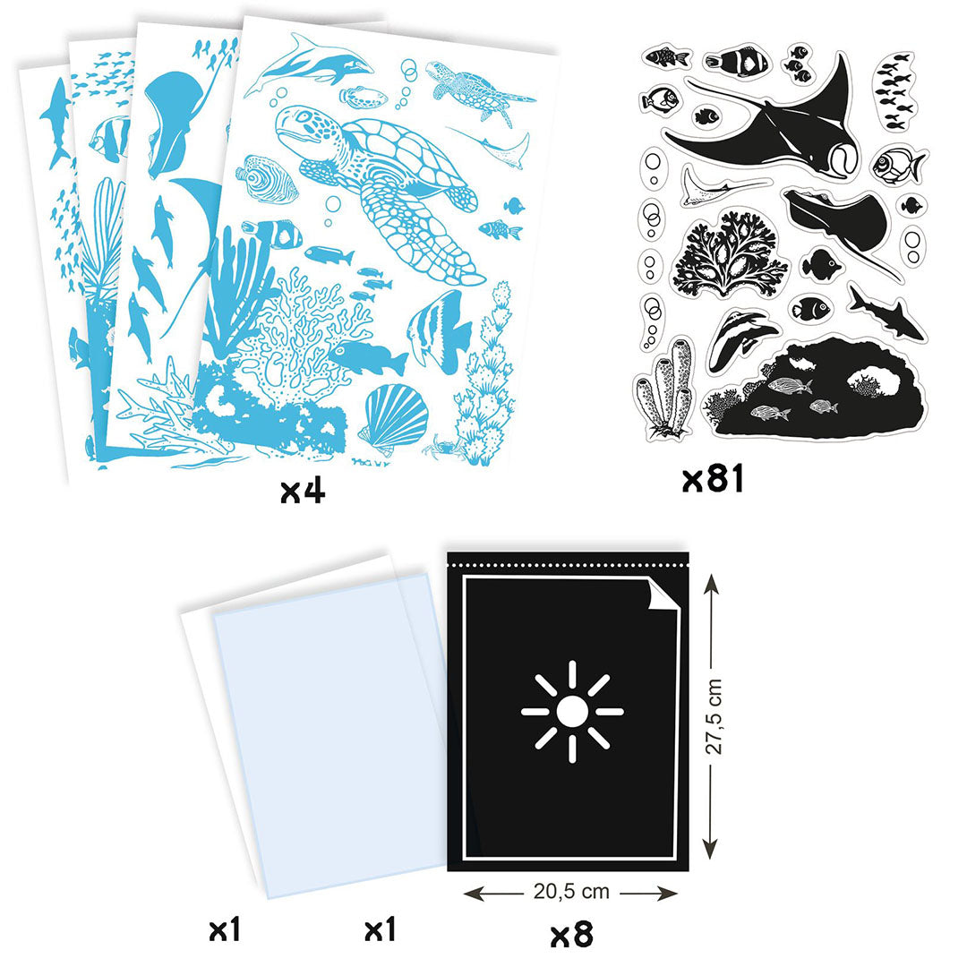djeco knutselset cyanotype ultramarine | DJ09353 | 4