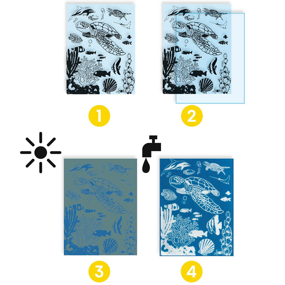 djeco knutselset cyanotype ultramarine | DJ09353 | 5