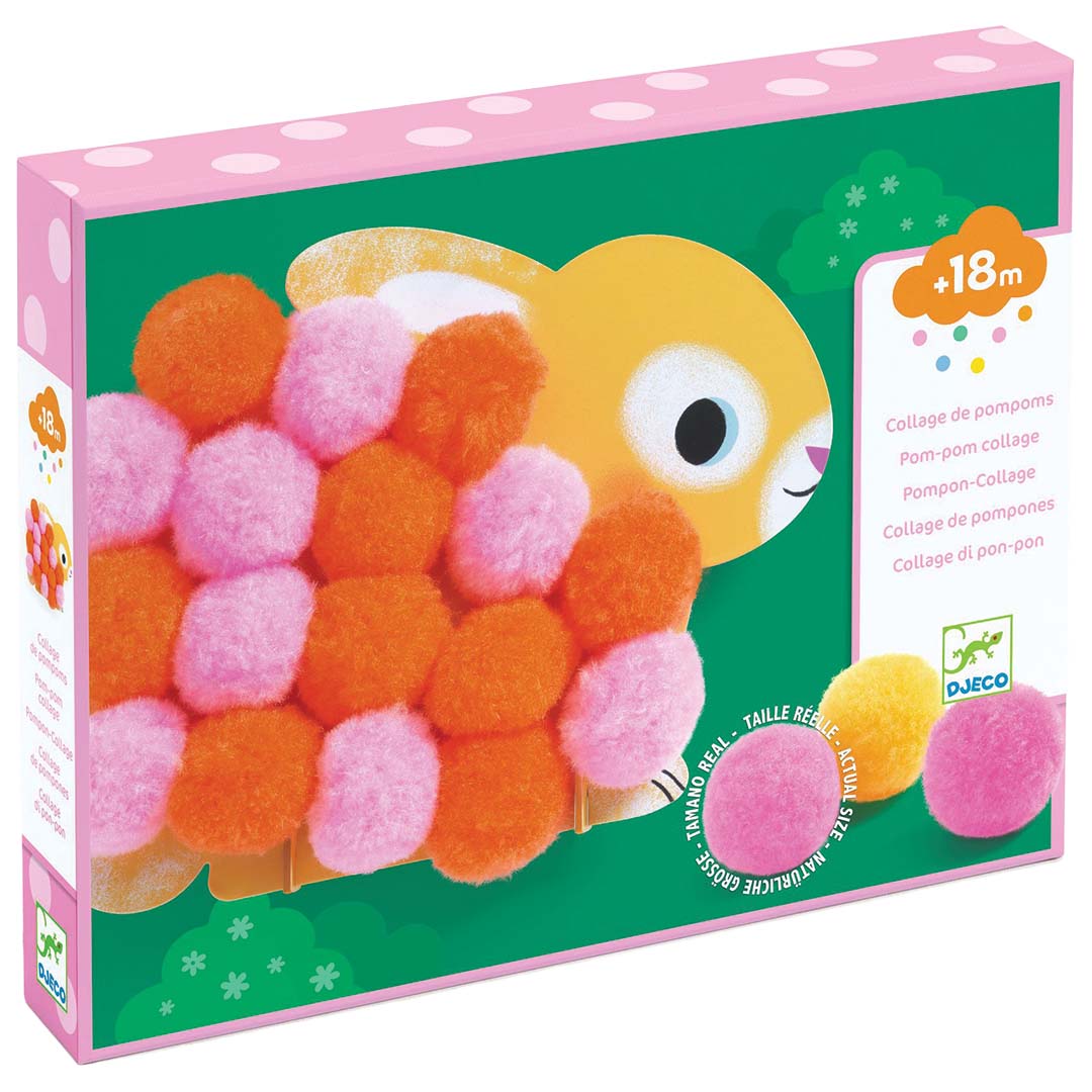 djeco knutselset dieren en pompons