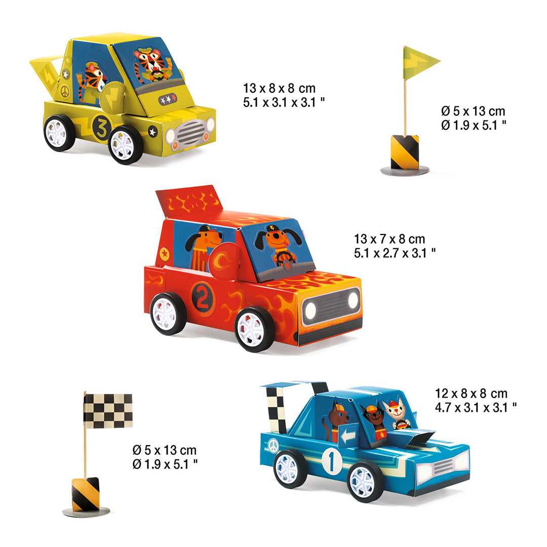 djeco knutselset diy - grand prix | DJ07932 | 3