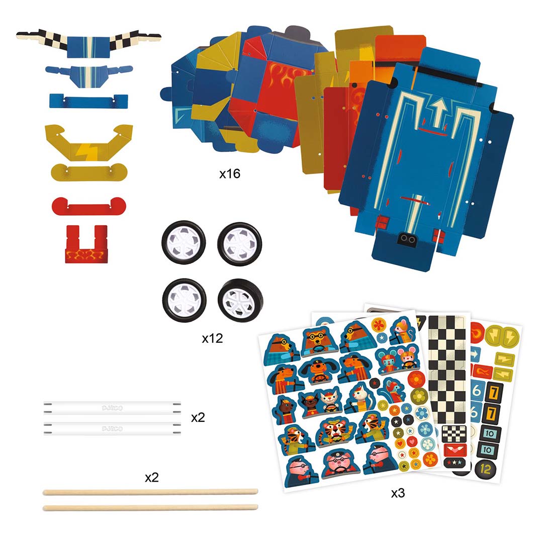 djeco knutselset diy - grand prix | DJ07932 | 4