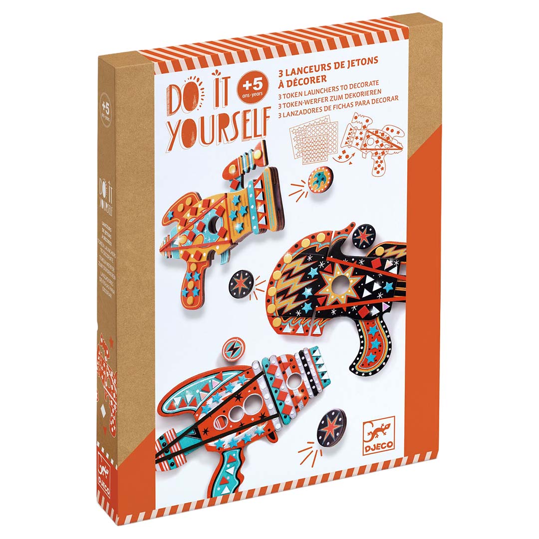 djeco knutselset diy - mozaïek raketten