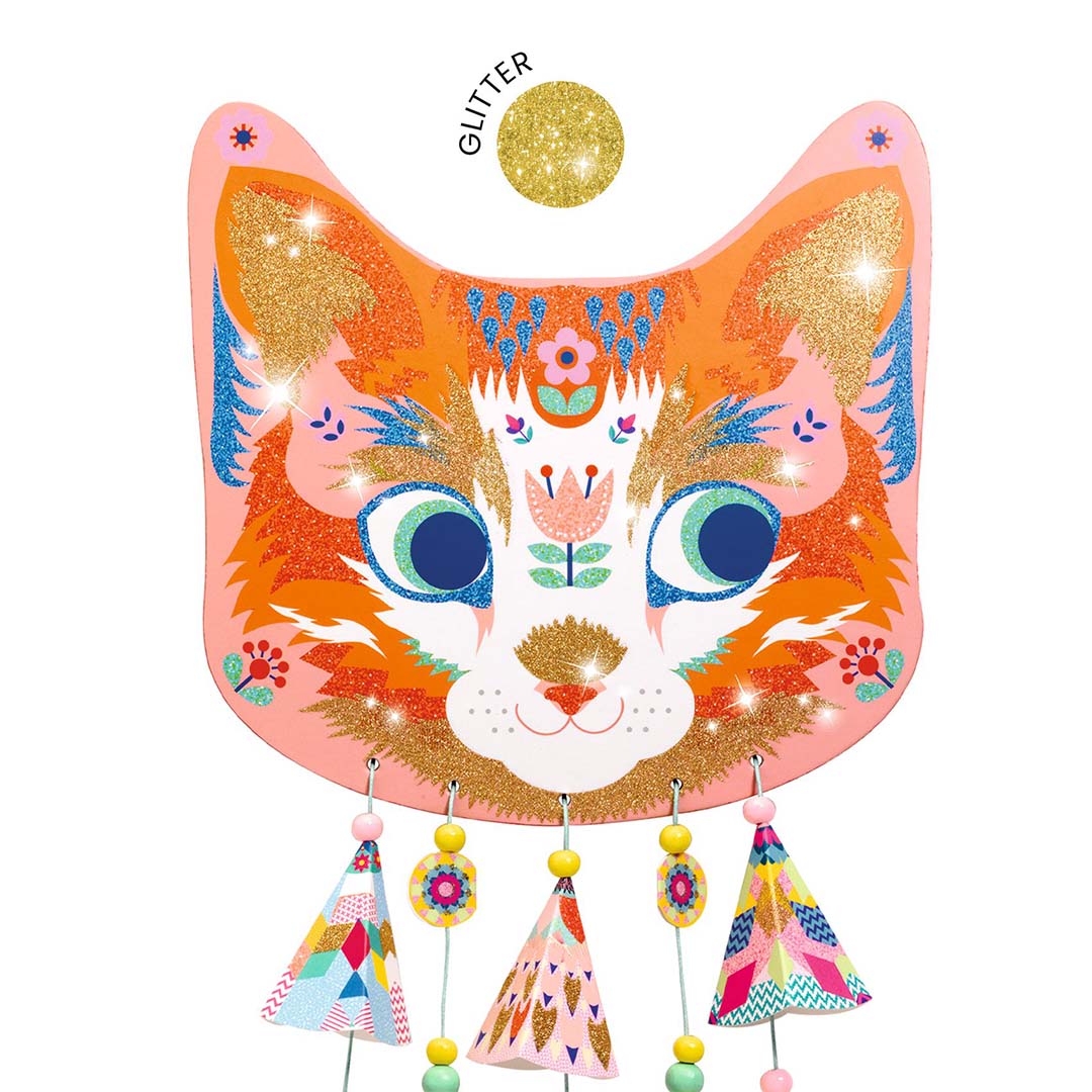 djeco knutselset diy - windgong - poes | DJ07955 | 2