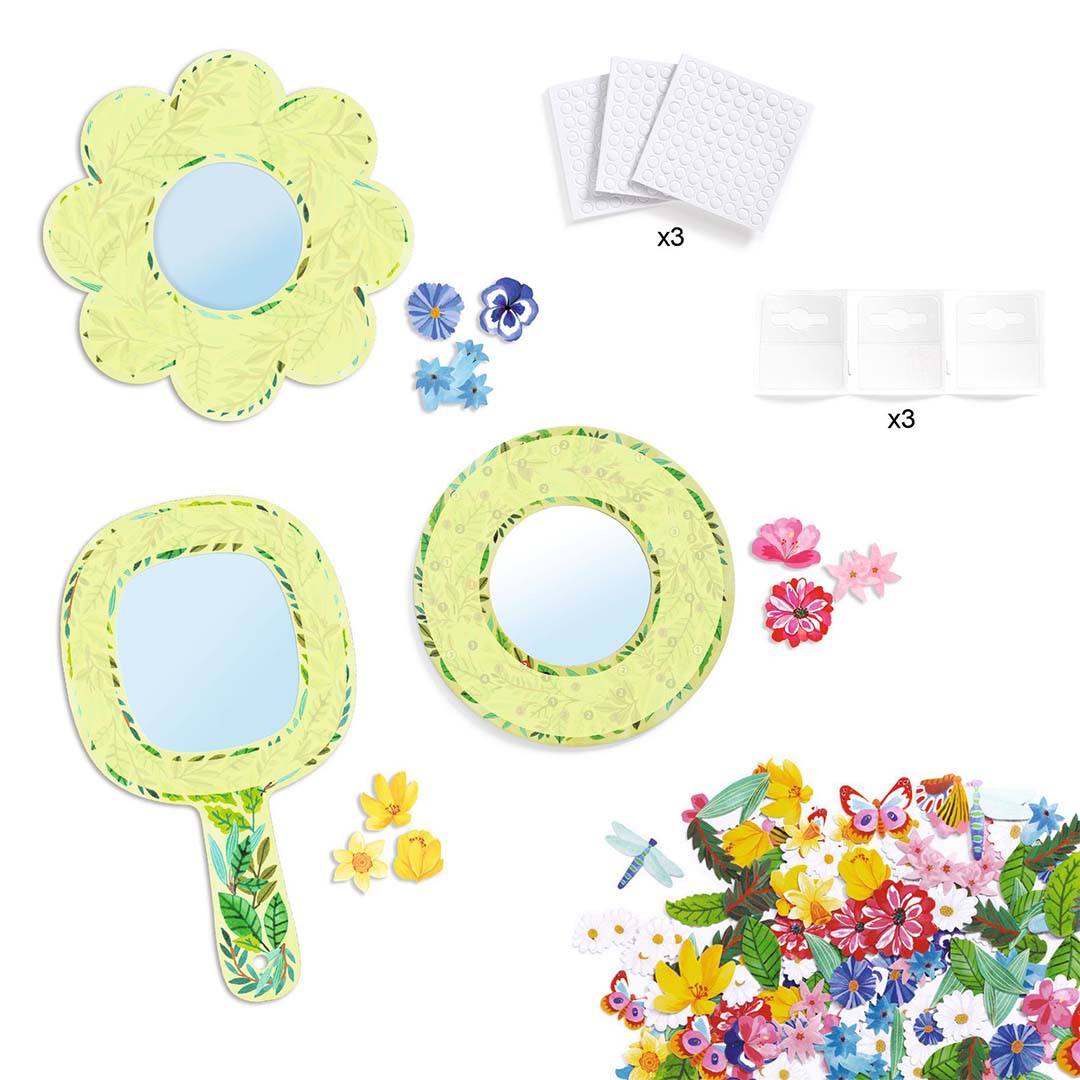 djeco knutselset diy bloemenspiegels | DJ07908 | 2