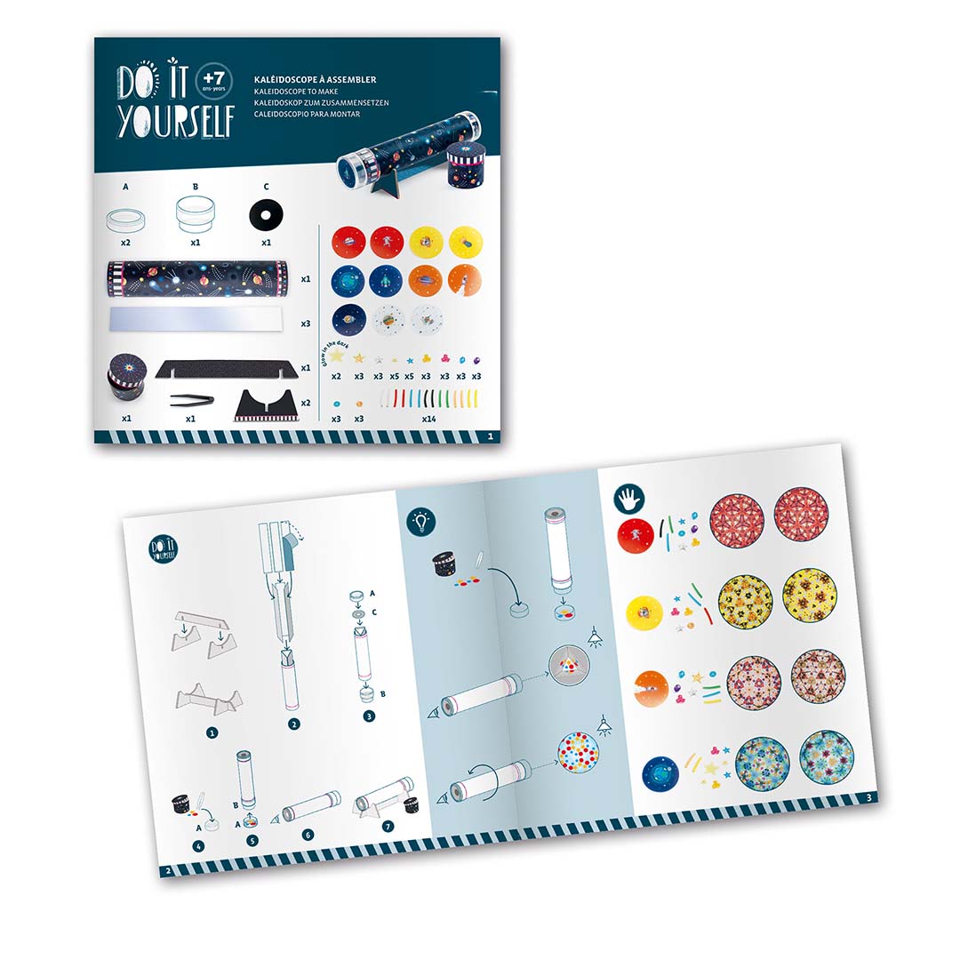 djeco knutselset diy caleidoscoop heelal