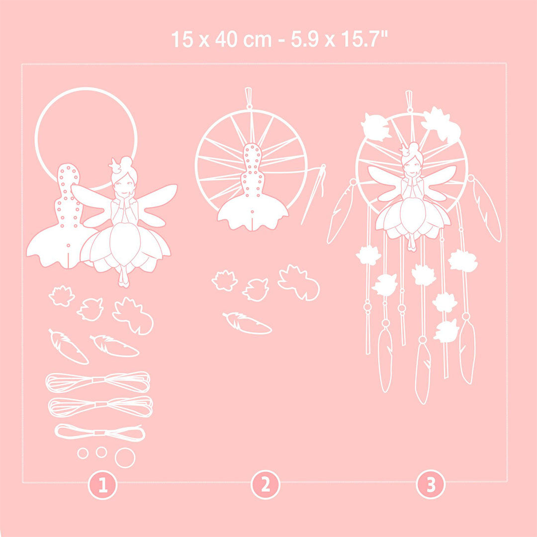 djeco knutselset diy dromenvanger - lotus fee